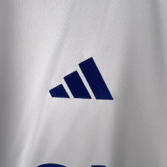 Camisa Zaragoza I 23/24 - Torcedor Adidas Masculina - Branco com detalhes em azul - Skull Sports