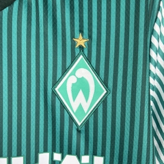 Camisa Werder Bremen I 23/24 - Torcedor Hummel Masculina - Branca e verde com detalhes em preto - loja online