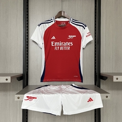 Kit Infantil Arsenal Home Adidas 24/25 - Vermelho