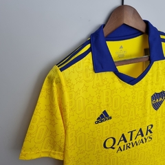 Camisa Boca Juniors Third 22/23 Torcedor Adidas Masculina - Amarelo e Azul - Skull Sports