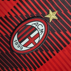 Camisa AC Milan I 23/24 - Torcedor Puma Masculina - Vermelha e preta - Skull Sports