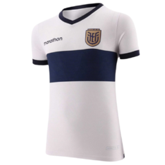 Camisa Equador II 24/25 Copa América - Torcedor Marathon Masculina - Branca com detalhes em preto