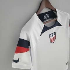 Camisa Seleção dos EUA Home 22/23 Torcedor Nike Masculina - Branca - Skull Sports