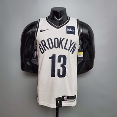 Camiseta Regata Brooklyn Nets Branca e Preta - Nike - Masculina