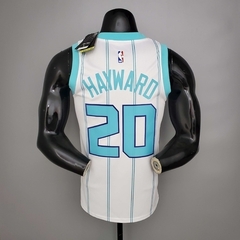 Imagem do Camiseta Regata Charlotte Hornets Branca e Azul - Nike Jordan - Masculina