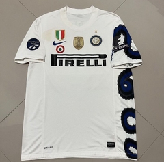 Camisa Manga Curta Retrô Inter de Milão Away 10/11 Com Patchs - Adidas Masculina