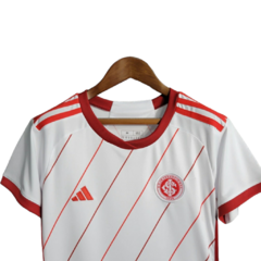 Camisa Internacional II 23/24 - Torcedor Adidas Feminina - Branca com detalhes em vermelho - loja online