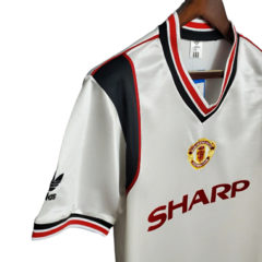 Camisa Manchester United Retrô 1985 Branca - Adidas - Skull Sports