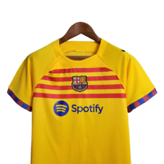 Kit Infantil Barcelona IV Nike 23/24 - Amarelo na internet