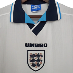 Camisa Retrô Seleção da Inglaterra 1996 - Umbro Masculina - Branca na internet