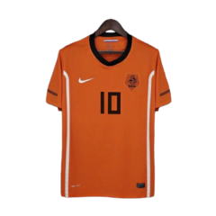 Camisa Retrô Seleção da Holanda I 2010 - Nike Masculina - Laranja na internet