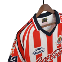 Camisa Chivas Retrô 1998/1999 Vermelha e Branca - Atletica - Skull Sports