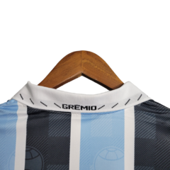 Camisa Retrô Grêmio I 1997/1998 - Masculina Penalty - Azul e preta com patrocínio Ironcryl - Skull Sports