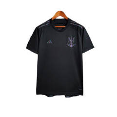 Camisa Flamengo III Edição Especial All Black 23/24 Torcedor Masculina - Preta Refletiva no escuro