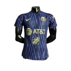 Camisa América do México II 22/23 - Jogador Nike Masculina - Azul com detalhes em amarelo