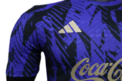 Camisa Seleção Argentina Pré-Jogo 23/24 - Jogador Adidas Masculina - Roxa com detalhes em preto e branco - Skull Sports