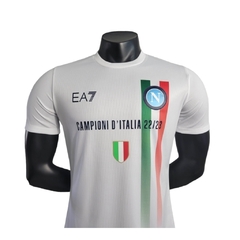 Camisa Napoli Edição Champions 23/24 - Jogador EA7 Masculina - Branca na internet