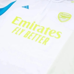 Conjunto Arsenal Treino 23/24 - Masculino Adidas - Branco com detalhes em amarelo e azul - loja online