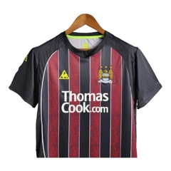 Camisa Retrô Manchester City II 07/08 - Masculina - Preta com detalhes em vermelho na internet