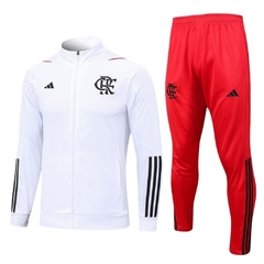 Conjunto Flamengo 23/24 - Masculino Adidas - Branco e vermelho