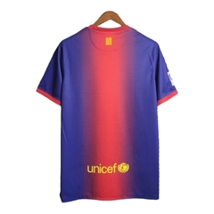 Camisa Retrô Barcelona I 12/13 - Masculina Nike - Azul com detalhes em vermelho - comprar online