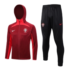 Conjunto Portugal 23/24 com capuz - Masculino Nike - Vermelho