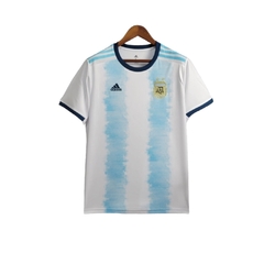 Camisa Retrô Seleção da Argentina I 2019 - Adidas Masculina - Branca com detalhes em azul