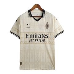 Camisa AC Milan Edição especial 24/25 - Torcedor Puma Masculina - Bege com detalhes em preto