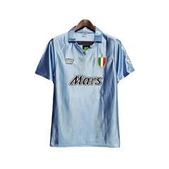 Camisa Retrô Napoli I 1990/2001 - Ennere Masculina - Azul