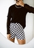 SHORTS BIKER CHECKERBOARD - loja online