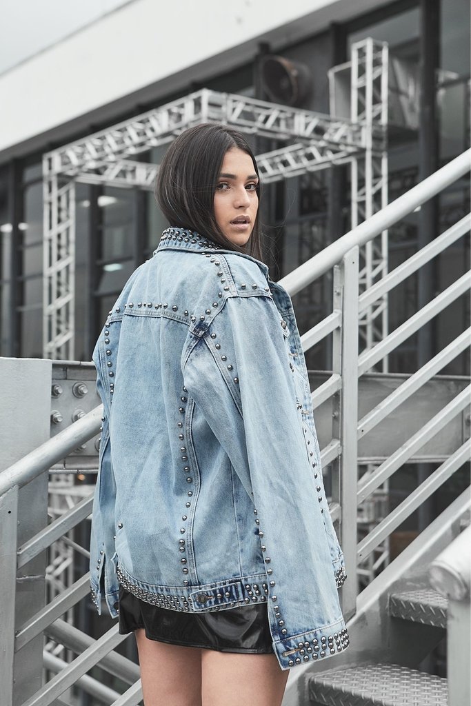 Jaqueta jeans oversized online