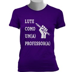 CAMISETA BABY LOOK LUTE COMO UM(A) PROFESSOR(A) - Dom Camisetas