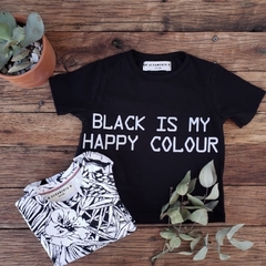 REMERA BLACK IS - Pinina Kids Boutique
