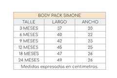 PACK BODY SIMONE X 3 - comprar online