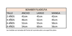 BOMBER OVERSIZE FILADELFIA ROJA en internet