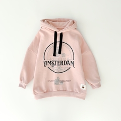 BUZO HOOD OVERSIZE ROSA