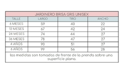 JARDINERO BRISA GRIS UNISEX - comprar online