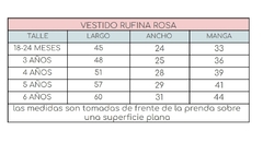 VESTIDO RUFINA ROSA - Pinina Kids Boutique