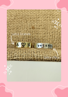 Anillo cinta con grabado personalizado bronce - comprar online