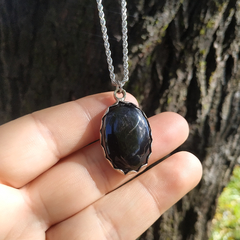 Dije Obsidiana oval (no incluye cadena) - comprar online