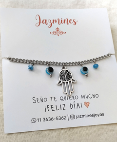 Pulsera manito con ojos turcos