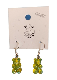 Aros Ositos Amarillo con Brillos Gummy Bears - Colgantes