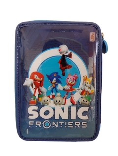 Cartuchera Sonic con Útiles 2 Pisos Cresko (Mayorista) - tienda online