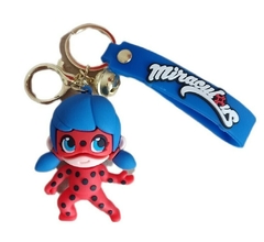 Llavero Miraculous Ladybug de Silicona - (MAYORISTA)