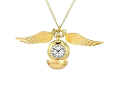 Colgante Collar Snitch Dorada Reloj Harry Potter - (MAYORISTA)