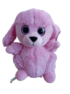 Peluche Perro Caniche rosa