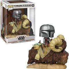 Funko Pop Star Wars The Mandalorian y Baby Yoda "El Niño" en Batha #416