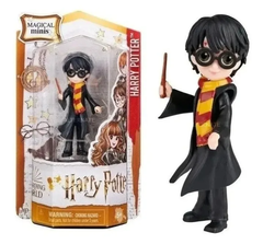 Muñeco Figura Harry Potter con bufanda y varita Magical Minis - Original Wizarding World