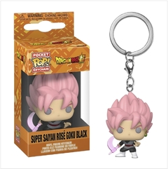 Funko Pop! Keychain Dragon Ball Goku Negro Super Saiyan Rosa