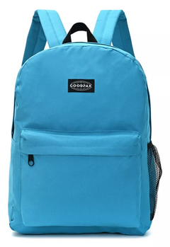 Mochila Good Pak Turquesa Urbana Escolar 17 Espalda